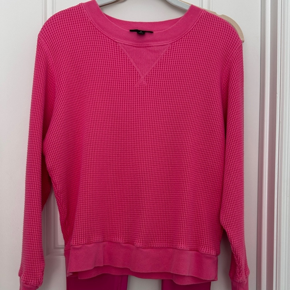 J. Crew Pink Knit Sweater Size Small Cozy Minimalist Preppy Normcore